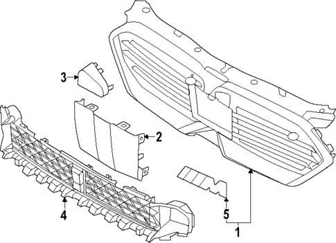 Grille & Components for 2025 BMW X2 #1