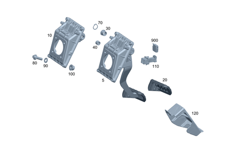 Pedal Assembly with Bearing for 2013 Mercedes-Benz G63 AMG #0