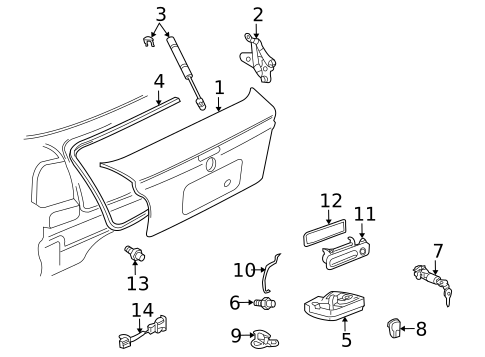 Trunk for 2000 Volkswagen Cabrio #0