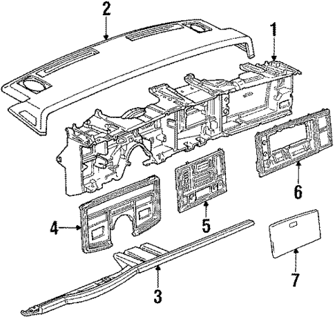 Instrument Panel for 1984 Cadillac Eldorado #0