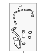 80312TBCA04 - HVAC: Suction Hose for Honda: Civic Image