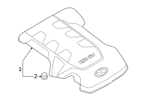 Engine Appearance Cover for 2015 Hyundai Genesis #0