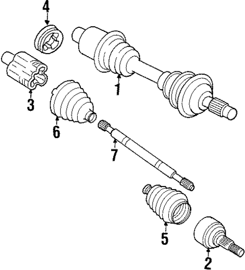 Drive Axles for 1999 Oldsmobile Cutlass #0