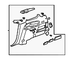 25956700 - Body: Quarter Trim Panel for GM Image
