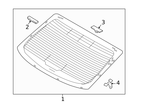 Glass & Hardware - Back for 2025 Hyundai Elantra N #0