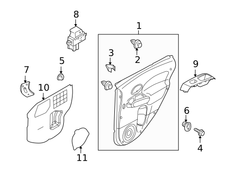 Rear Door for 2011 Nissan Cube #2