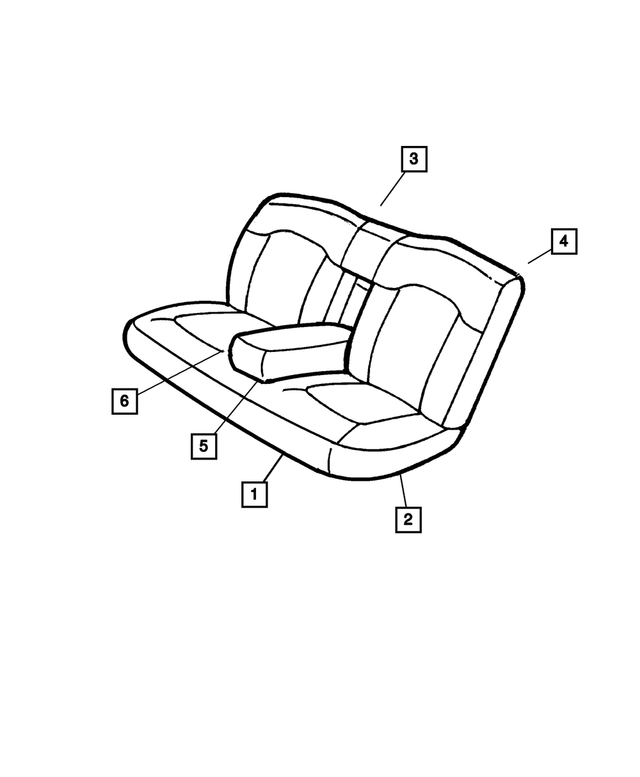 ZA641T5AA - Interior Trim: Rear Seat Center Armrest for Mopar Image