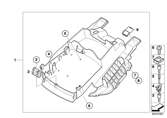 46627689916 - : Fixing Clamp              for BMW-Motorrad Image