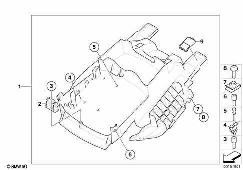 Motorcycle Trim Section, Windshield for 2004 BMW-Motorrad K 1200 S #5