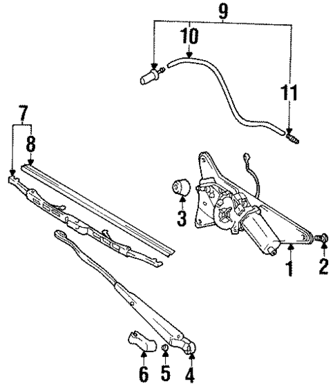 Wiper & Washer Components for 2003 Suzuki Grand Vitara #1