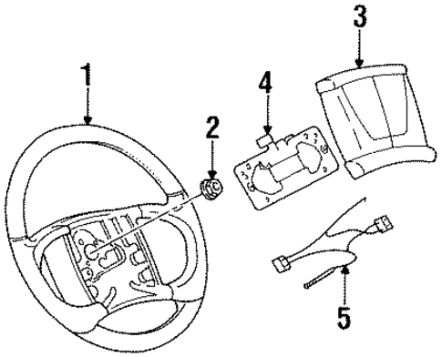 Steering Wheel for 1995 Buick Skylark #0