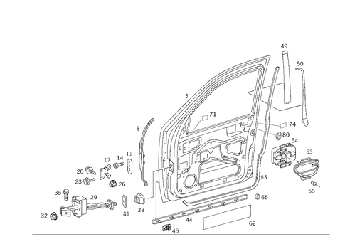 Front Doors for 1999 Mercedes-Benz ML430 #0