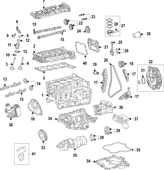 2540372000 - Engine: Piston Pin for Mercedes-Benz Image