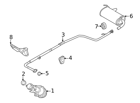 Exhaust Components for 2019 Mitsubishi Outlander PHEV #0
