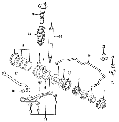Front Suspension for 1996 Lexus LX450 #0