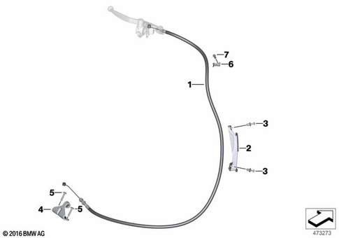 Bowden Cables for 2016 BMW-Motorrad S 1000 R #0