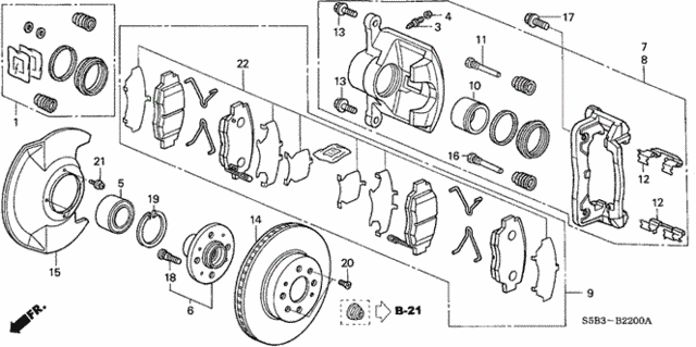 Front Brake for 2005 Honda Civic #0