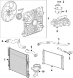 26461612 - Cooling System: Fan Module for Buick: Enclave | Chevrolet: Traverse | GMC: Acadia Image