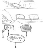 XF2Z19980CAA - Body: AC Temp Switch for Ford: Windstar Image