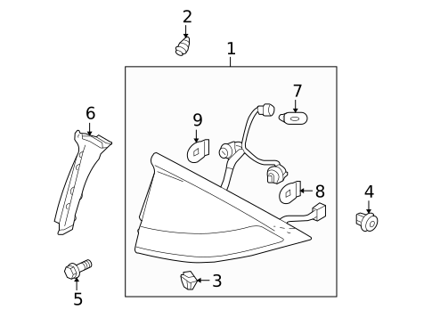 Combination Lamps for 2010 Honda Insight #0