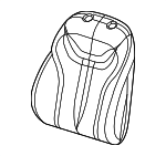 5LG76DX9AA - Body: Seat Back Cover for Dodge: Dart Image