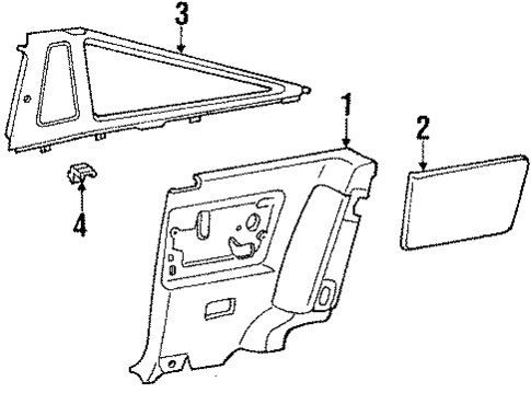 Interior Trim for 1986 Toyota Supra #3
