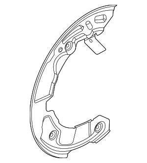 PC3Z2K004B - Brakes: Brake Dust Shield for Ford Image