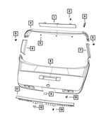 68050990AA - Interior Trim: Clip for Mopar Image