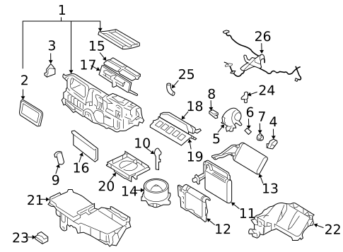 Blower Motor & Fan for 2006 Ford Fusion #1