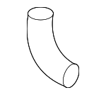 6E5Z19C739AA - HVAC: Air Hose for Ford: Fusion | Lincoln: MKZ, Zephyr | Mercury: Milan Image