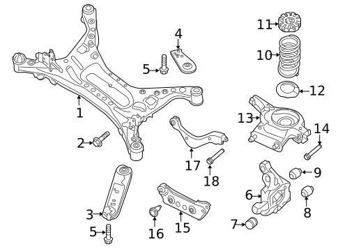 Rear Suspension for 2012 Nissan Quest #3
