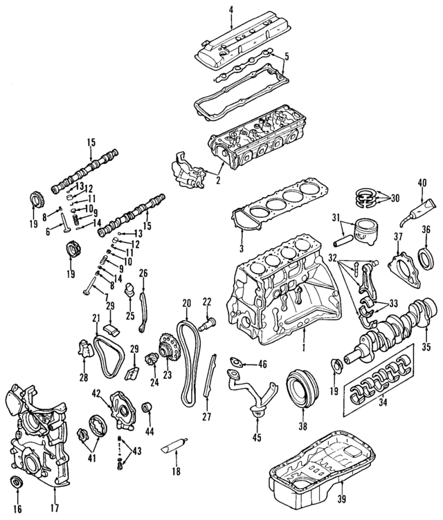 1350070F01 - : Timing Cover for Nissan: 240SX Image