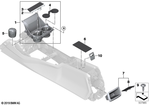 51167951771 - Vehicle Trim: Storage Tray, Cup Holder, Center Console for BMW Image