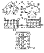 68061157AC - 5.7L Gas; Engine: Short Block Engine for Mopar Image