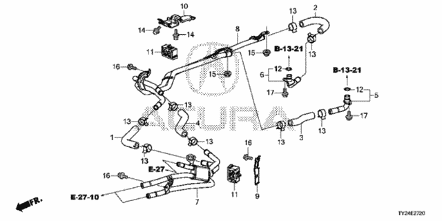 PDU Cooling Pipe for 2017 Acura RLX #0