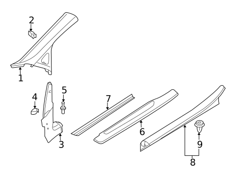 Interior Trim - Pillars for 2015 Audi R8 #0