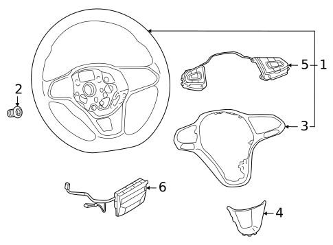 Steering Wheel & Trim for 2022 Volkswagen ID.4 #0