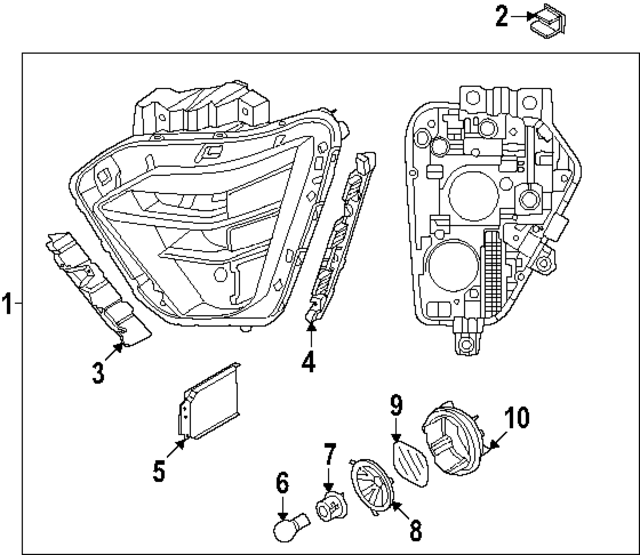 92101BE020 - : Headlamp Assembly for Hyundai Image