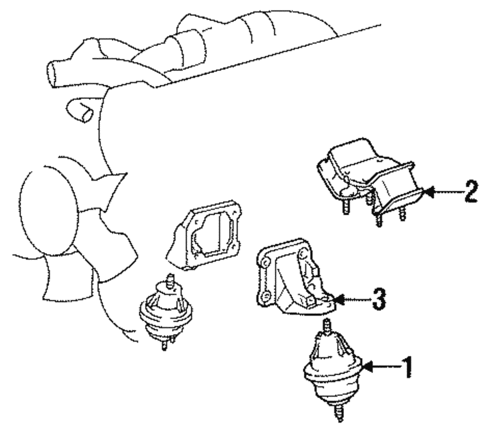 Genuine Toyota Insulator Assembly, Engine Mounting, Front