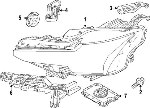 Headlamp Components for 2025 Volvo EX30 #0