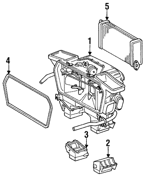 Heater Components for 1988 Mercedes-Benz 190 D #0