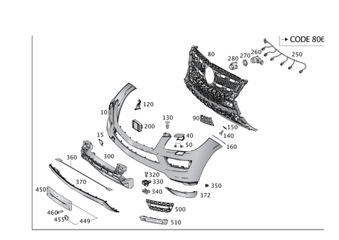 Front Bumper for 2018 Mercedes-Benz GLS450 #0