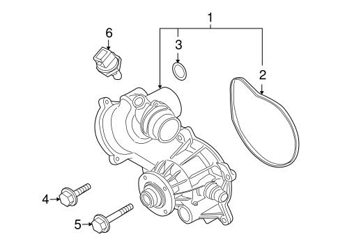Water Pump for 2008 BMW X5 #0