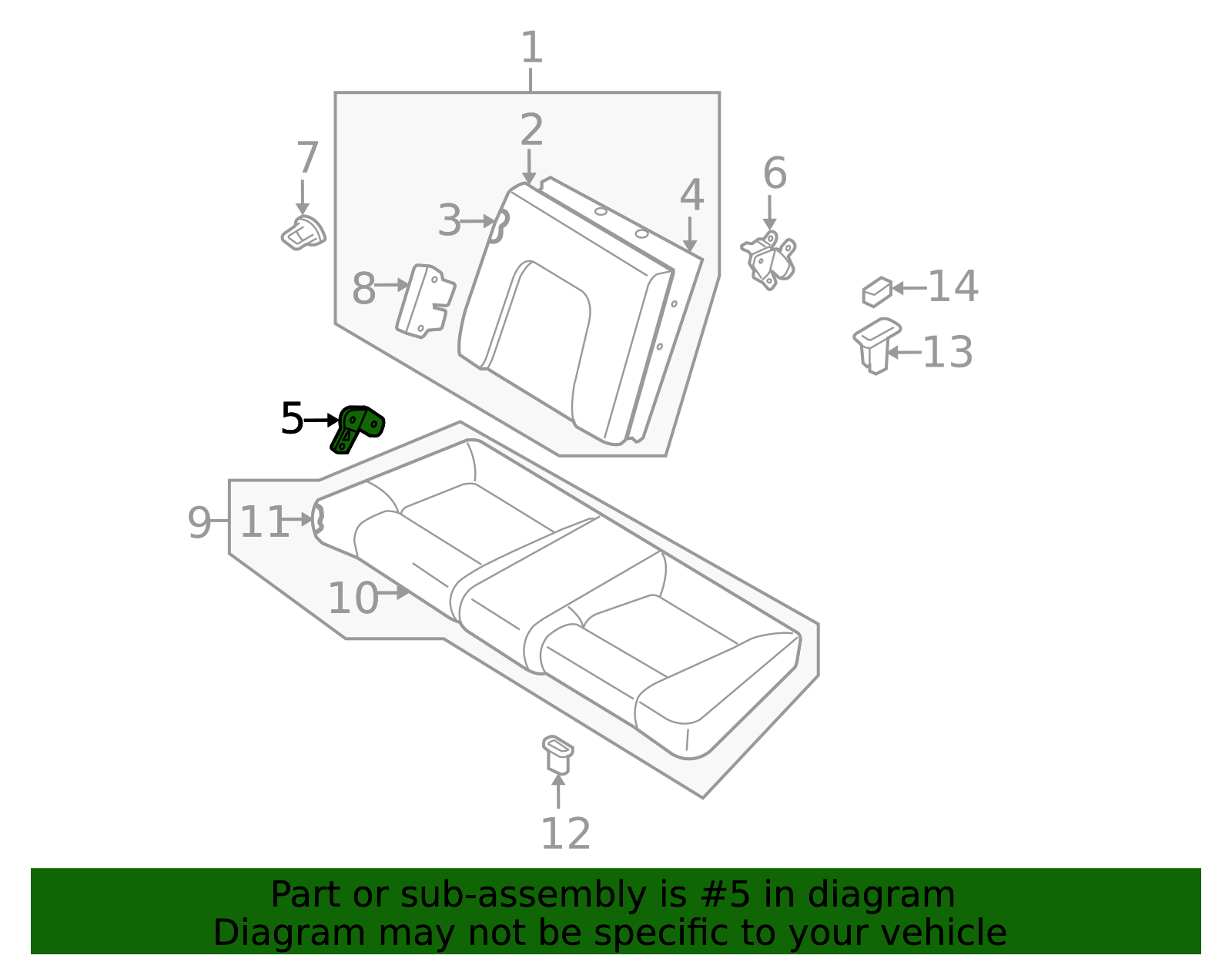 2003-2008 Hyundai Tiburon Hinge 89751-2C000 | QuirkParts