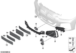 51118077358 - : Grille, Air Intake, Center for BMW Image