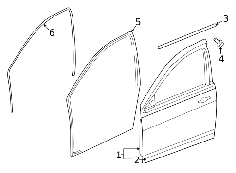 Door & Components for 2014 Jeep Compass #0