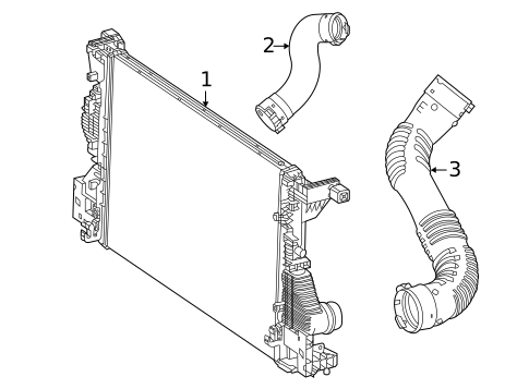 Intercooler for 2021 Mercedes-Benz CLA250 #0