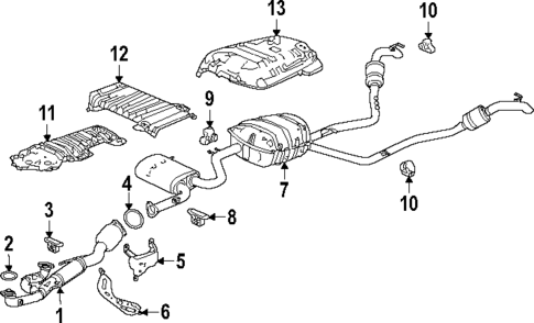 Exhaust Manifold for 2024 Honda Pilot #1