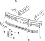 E1TZ17757A - Body: Face Bar for Ford: Bronco, F-150, F-250, F-350 Image