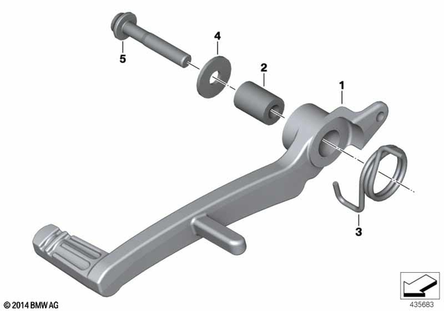 35217688854 - : Brake Pedal for BMW-Motorrad Image